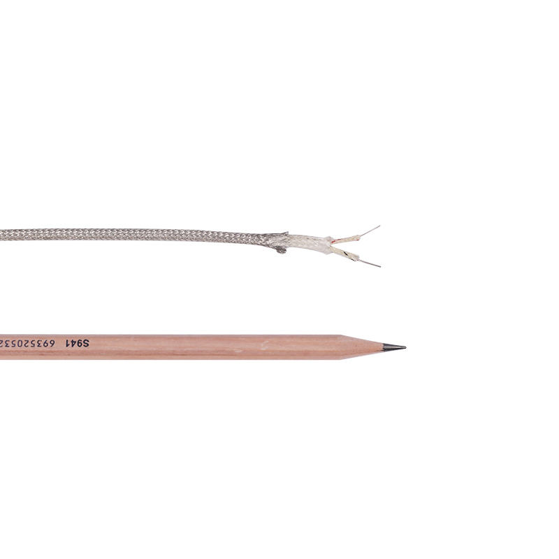 Alambre de compensación de termopar trenzado de acero inoxidable de alta temperatura con fibra de vidrio