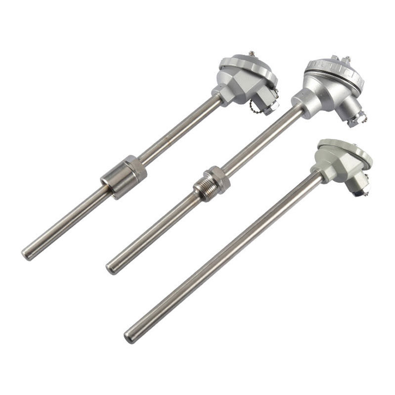 Termopar aislado, impermeable y resistente al desgaste, material de acero inoxidable 1800°C Termopar tipo K PT100 Termopar de sonda tipo RTD