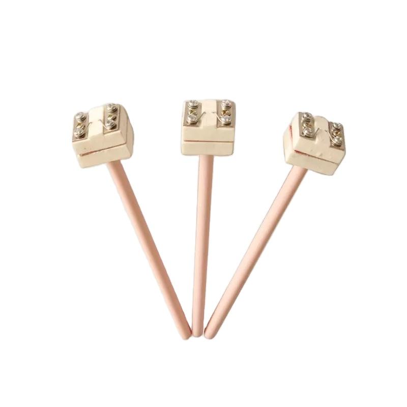 Sonda sensora de alta temperatura para horno termopar de platino-rodio tipo S/B/R de 0,2–0,4 mm de diámetro de alambre para metales fundidos