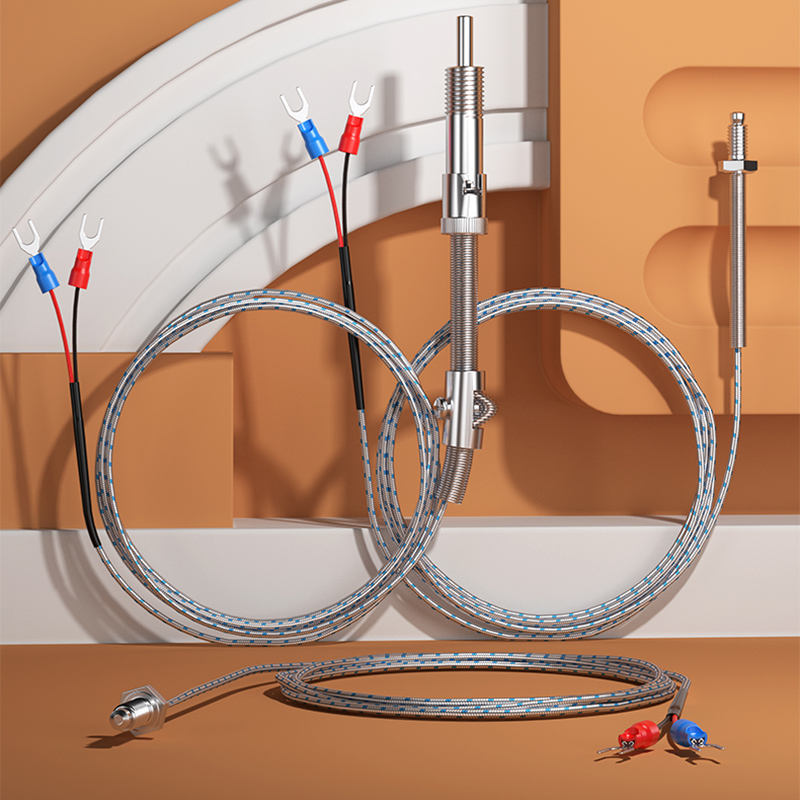 Sensor de temperatura compacto de calidad industrial con sonda PT100K de montaje en tornillo de acero inoxidable (M6/M8) Termopar