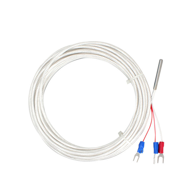 WZP-035 PT100 Sonda 5 × Cable de 35 mm Termómetro de resistencia al platino de 1–20 m RTD Sensor de temperatura anticorrosión impermeable resistente a la corrosión