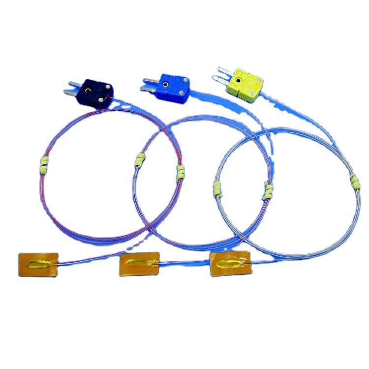 Termopar autoadhesivo tipo K de montaje superficial de alta precisión para cables de medición de temperatura