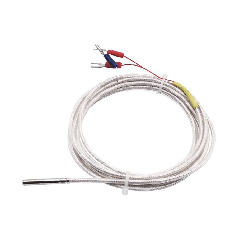 WZP-035 PT100 Sonda 5 × Cable de 35 mm Termómetro de resistencia al platino de 1–20 m RTD Sensor de temperatura anticorrosión impermeable resistente a la corrosión